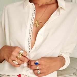 Sezane Charlotte Shirt - white